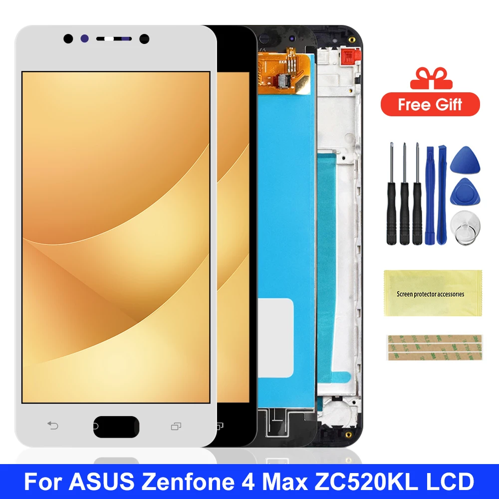 ЖК дисплей 5 2 дюйма ZC520KL сенсорный экран дигитайзер для ASUS ZenFone 4 MAX X00HD с рамкой