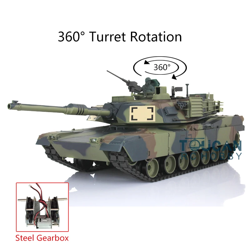 Heng Long 1/16 TK 6 0 S пластик M1A2 Abrams RC Танк стальной редуктор 3918 Вт/360 ° башни
