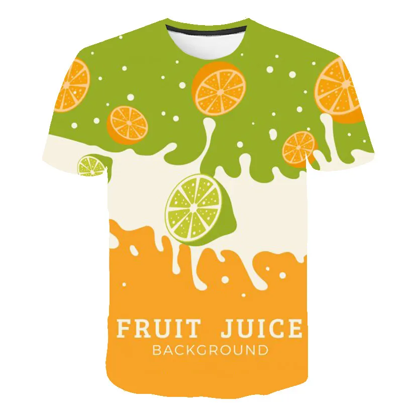 

Men's Strawberry 3D Fruit Food Printing Men's T-shirt Summer Casual Streetwear Men's and Women's Tops Icy Breathable T-shirt