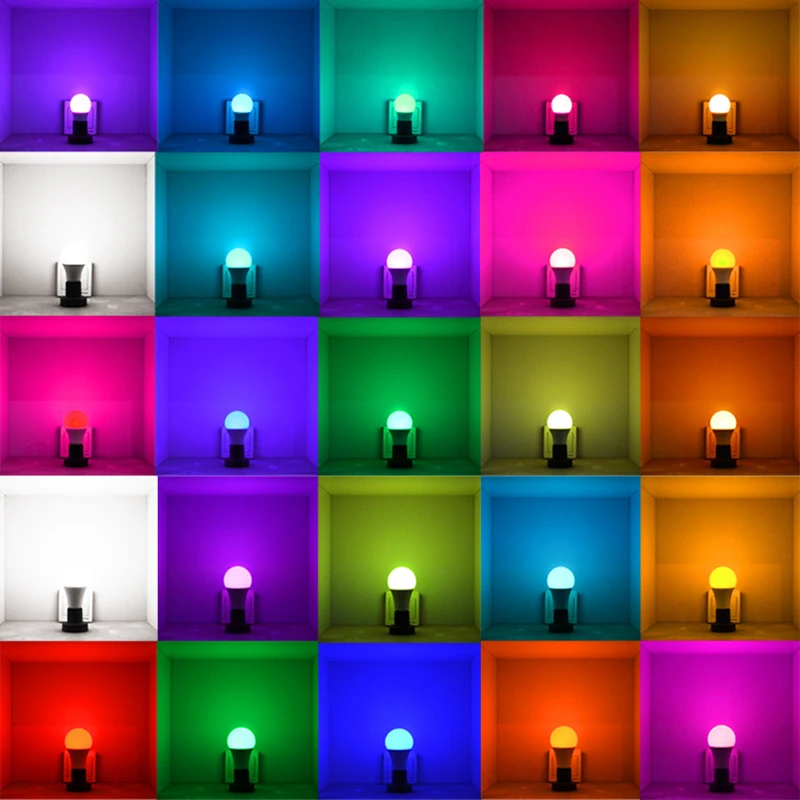 

E27 B22 3W 5W 10W 16Colors Magic RGB LED Bulb AC85-265V+ Smart Light lamp Dimmable Memory Remote + IR Remote Control