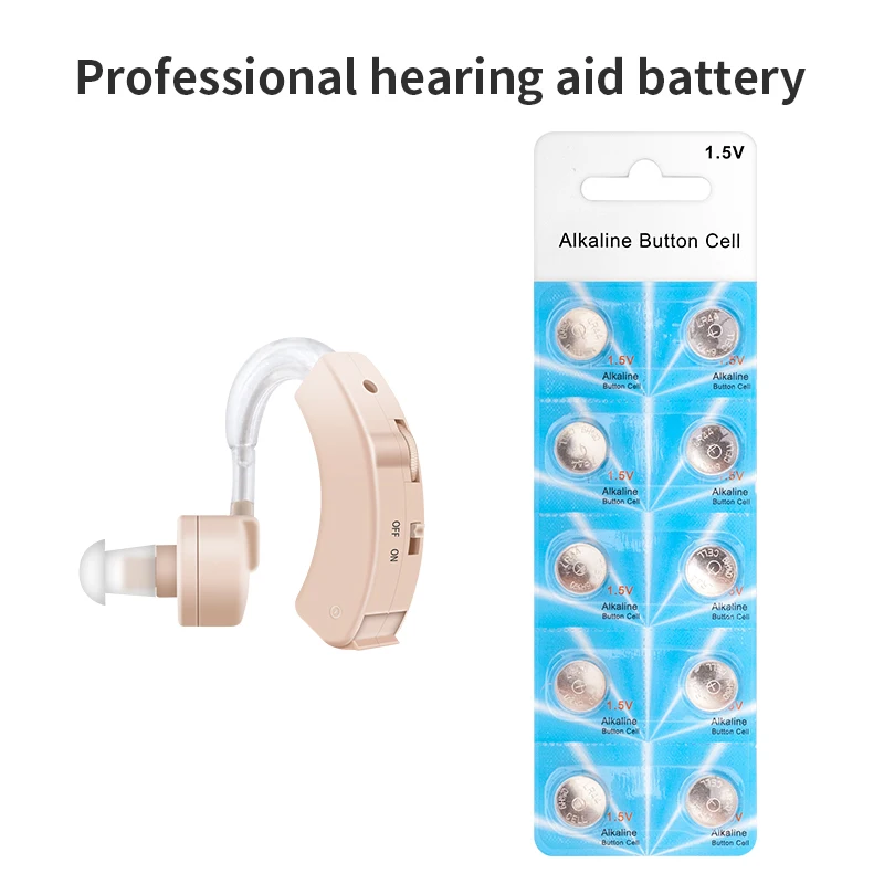 

10Pcs/20Pcs Hearing Aid Batteries Size LR44 Battery AG13 Hearing Aid Accessories Professional Hearing Aid Battery
