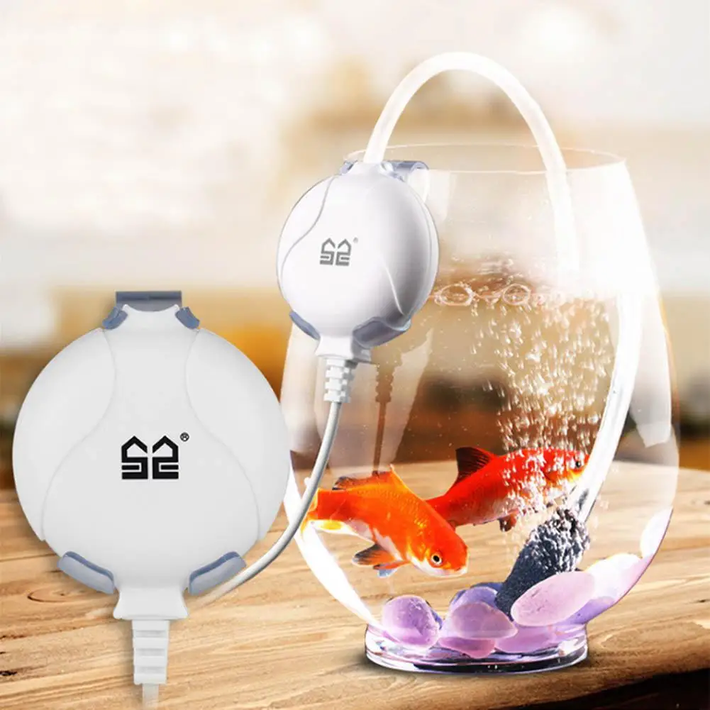 Бесшумный кислородный мини-насос с присоской для аквариума | Дом и сад