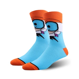 Новинка, веселые мужские носки, зимние теплые носки из чесаного хлопка для пары, трендовые уличные носки для скейтборда с героями мультфильмов, носки для рождественских подарков