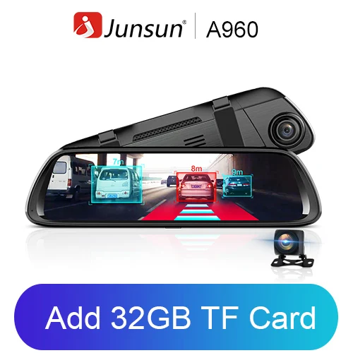 A960 Add 32G TF Card Junsun A960 Android 8.1 4G видеорегистратор GPS регистратор WiFi dash cam зеркало 9,88" видеорегистраторы автомобильные зеркало регистратор авторегистраторы зеркало видеорегистратор видеорегистратор зеркало - Название цвета: A960 Add 32G TF Card