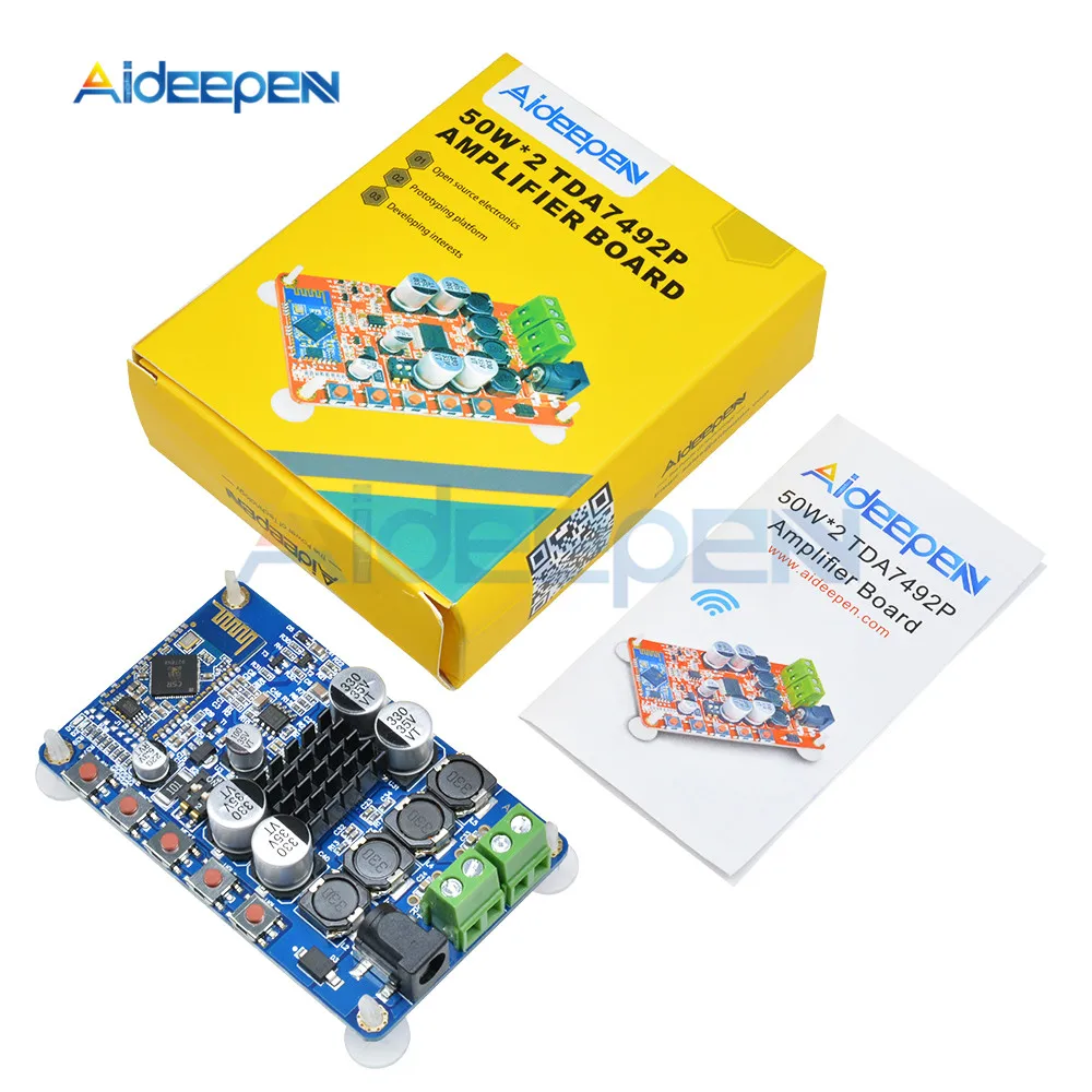TDA7492P 50 Вт+ 50 Вт двухканальный усилитель беспроводной Bluetooth 4,0 аудио приемник Цифровой усилитель платы 2,1 интерфейс 8~ 25 В постоянного тока