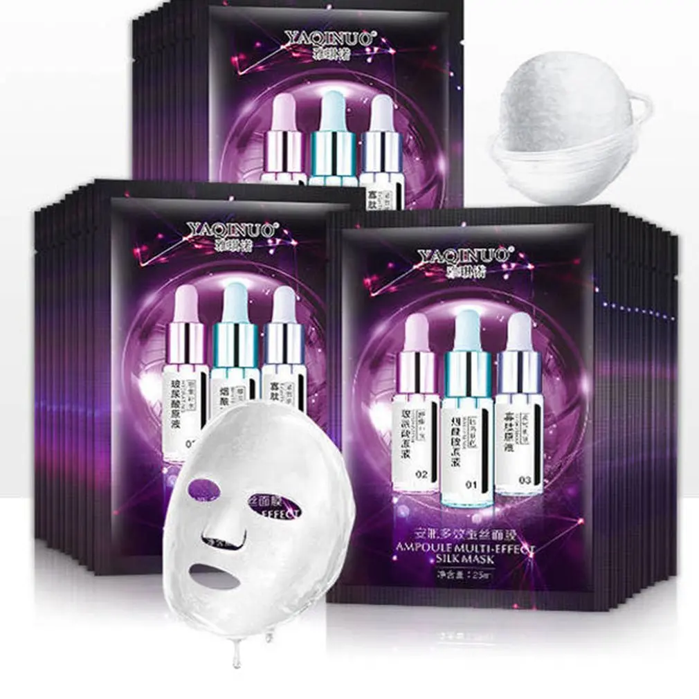 

Ampoule Multi-effect Silk Mask Deep Hydrating Oil Control Moisturizing Brightening Tone Tightening Pores Skin Care Products