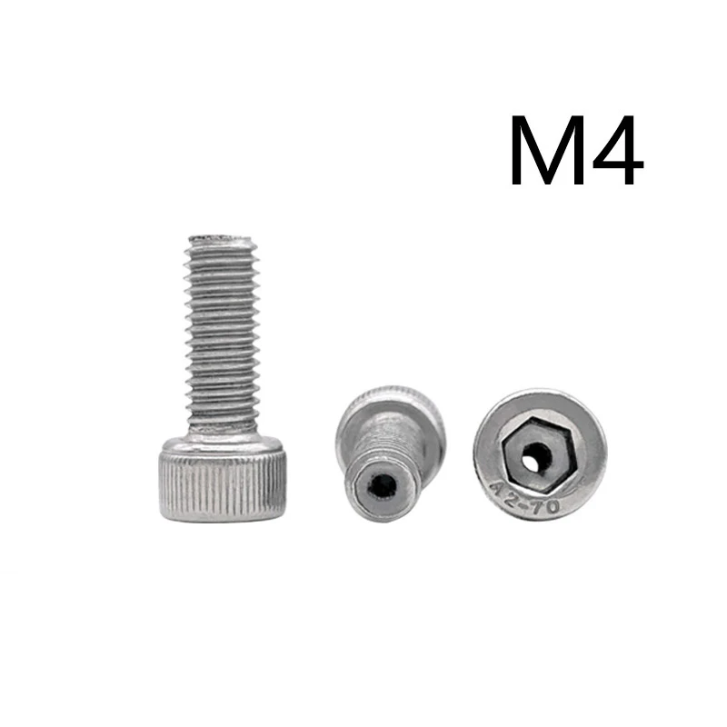 

1pcs M4 stainless steel socket head exhaust screw vacuum hollow mask through hole machine bolt