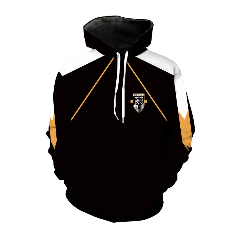 

New hot-selling LOL Fnatic game tour league uniforms 3D printing cool professional team Hoodie