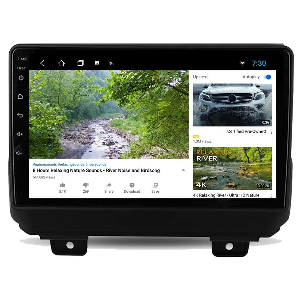 Автомагнитола RoverOne для Jeep Wrangler мультимедийная система на Android 10 с GPS навигацией и