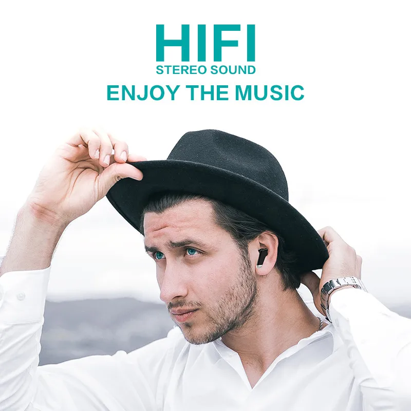 Bluetooth 5 0 TWS наушники беспроводные мини спортивные водонепроницаемые 9D Hi Fi стерео с