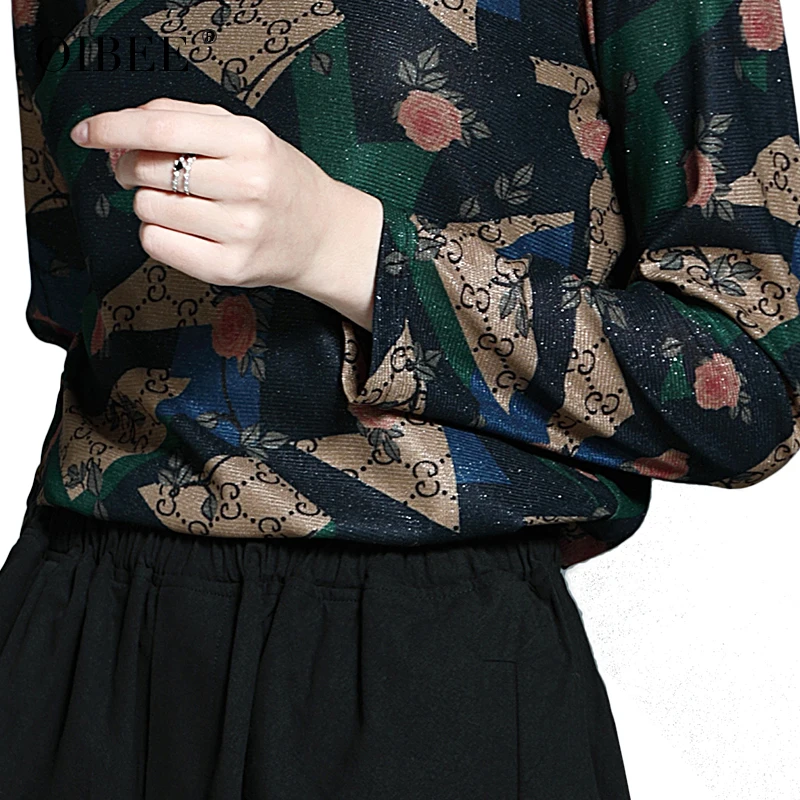 

OIBEE European high-necked T-shirt women 2020 spring new knitwear Slim was thin bottoming shirt shirt women's tide