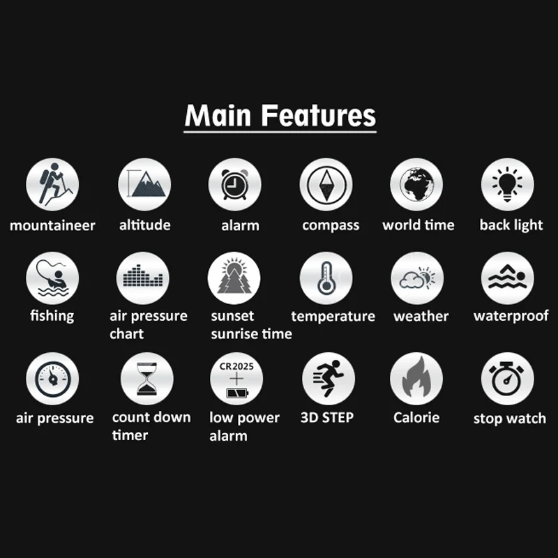 Мужские спортивные часы мужские цифровые Bluetooth водонепроницаемые электронные