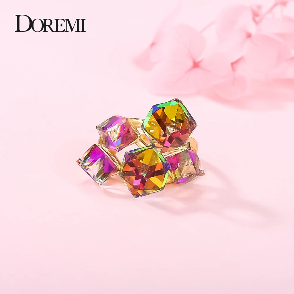 DOREMI 3A циркон девушки Bling ювелирные изделия палец кольцо аксессуары Модные