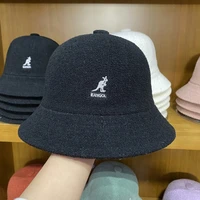 2021 new spring knitted kangaroo fisherman hat classic logo solid female painter hat wool hat tide womens hat