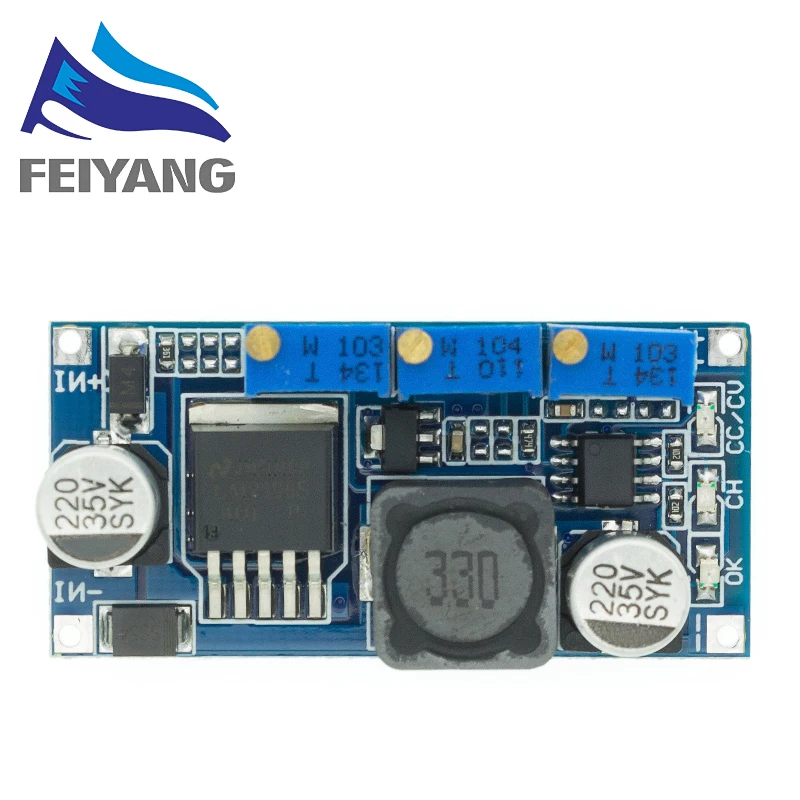 Светодиодный драйвер LM2596 10 шт. Регулируемый понижающий Модуль питания CC/CV|dc-dc