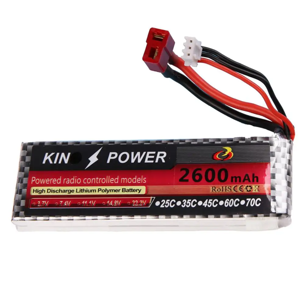 LeadingStar 7 4 V 2600mAh литий-полимерный аккумулятор T-образный разъем для WLtoys 1/14 144001