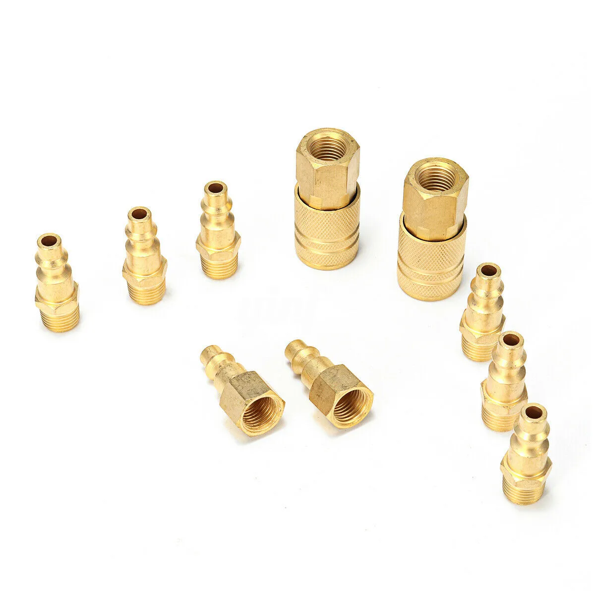 

Quick Coupler Set Kit 1/4\" NPT 10PCS Adapter Air Compressor Connector