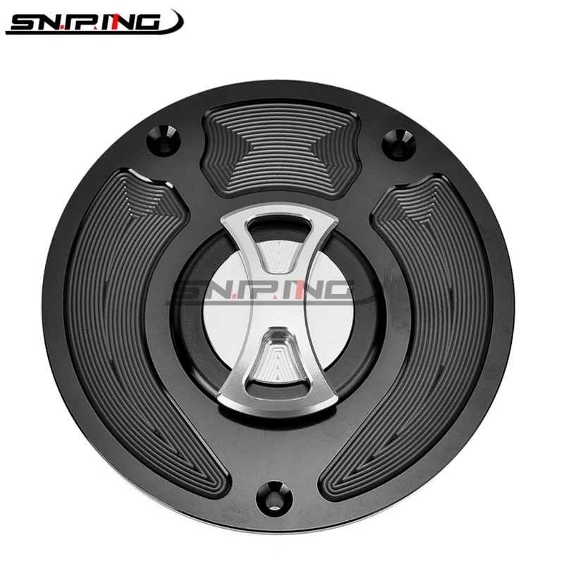 

For Honda CBR1000RR Fireblade CBR1100XX Blackbird VFR1200F RVF400 CNC aluminum Motorcycle modification keyless fuel tank cover