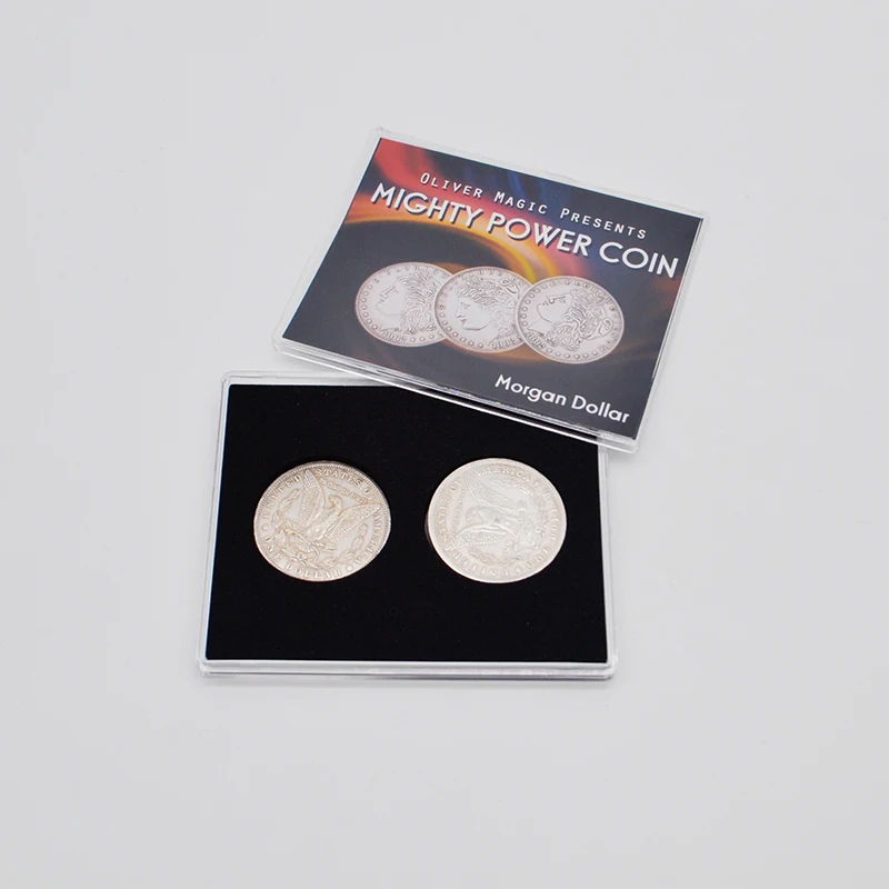 Могучая сила монета (моргановский доллар) Оливера Магическая для фокусов