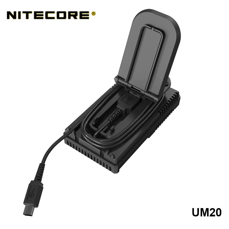 Nitecore UM2 UM4 ЖК-дисплей QC2.0 USB зарядное устройство UM10 UM20 18650 18350 16340 14500 анти короткая схема литий-ионная батарея зарядное устройство s