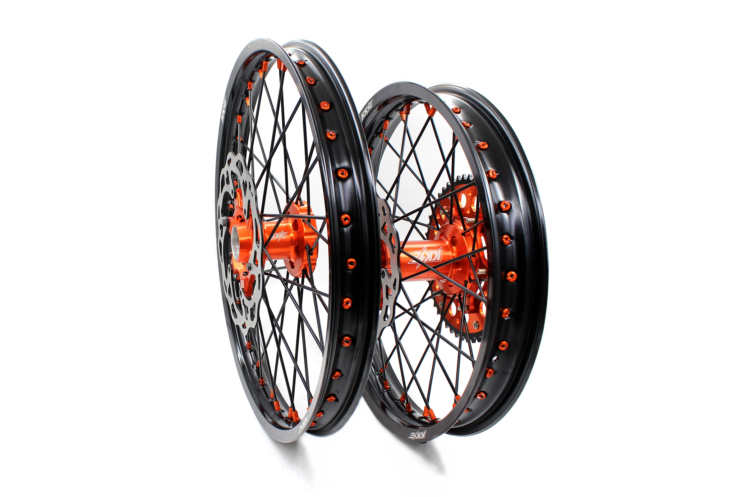 KKE 21 & 19 МХ колесные диски набор для SX F XC W 125 530 2003 2021 черный луч диски|motorcycle wheel rim|rims