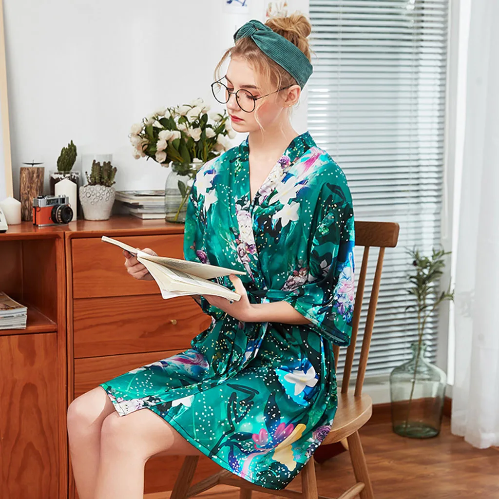 Хит продаж ночное платье с цветочным принтом звездного неба сексуальное