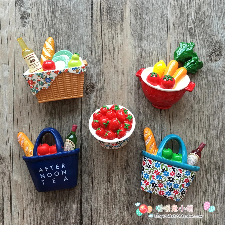 Магнитные наклейки для кухни кофе торта макарон чайника послеобеденного чая