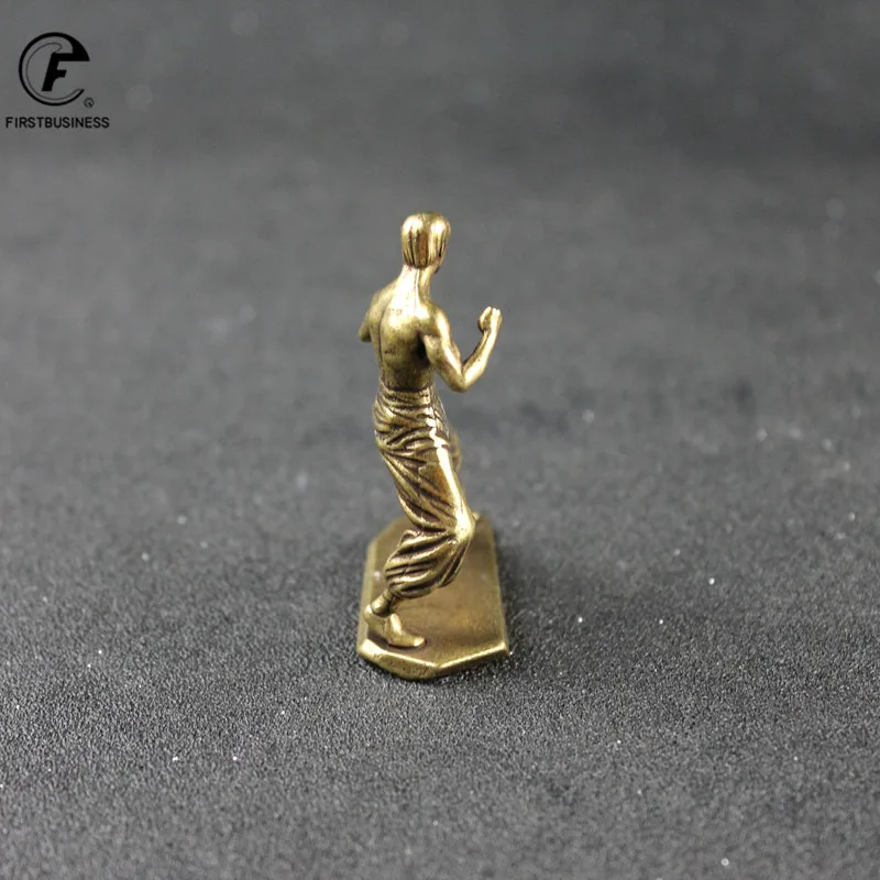 Латунная медная крутая кунг фу Ограниченная серия фигурка Брюса Ли