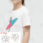 Водостойкая Временная тату-наклейка Ins мультяшный милый динозавр флэш-тату искусственная Татуировка боди-арт запястье для мужчин женщин детей 10,5*6 см