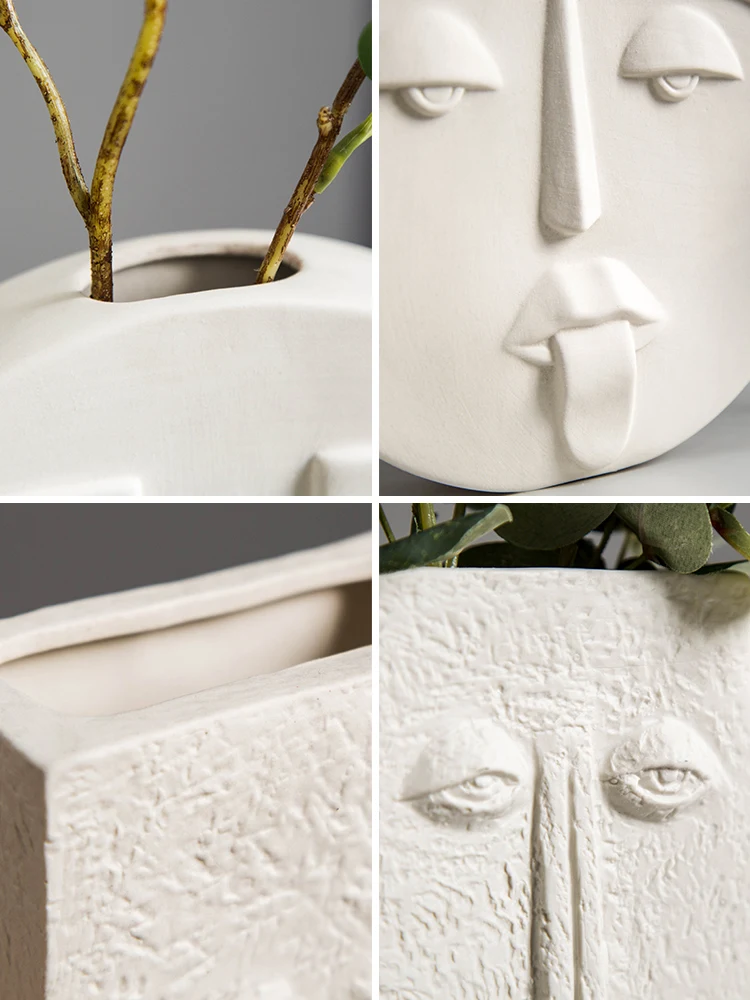 Visage белая Скандинавская круглая ваза для спальни с цветами гостиной