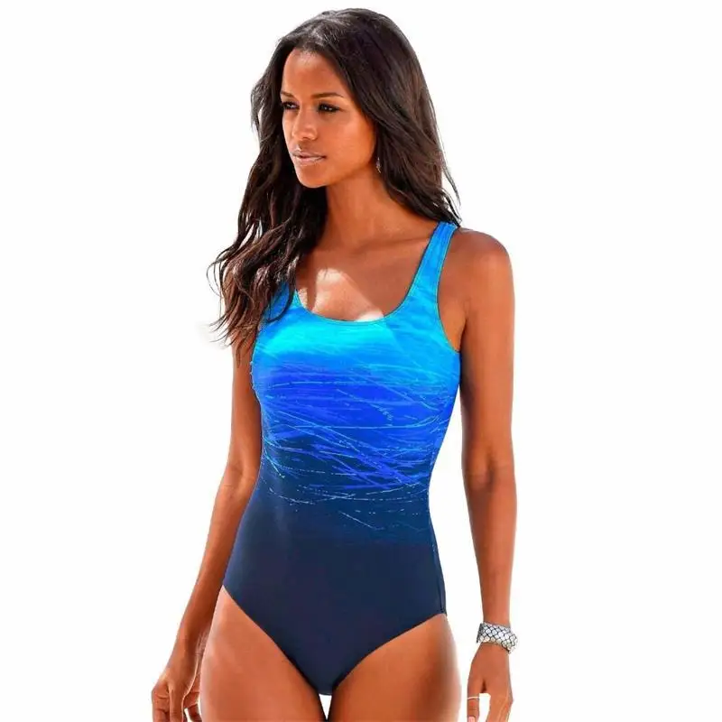 

Surfing Backless swimsuit Monokini Women Tanks Swimsuit Gradient One-Piece Swimwear Bathing suit surfwear for Ladies Biquini