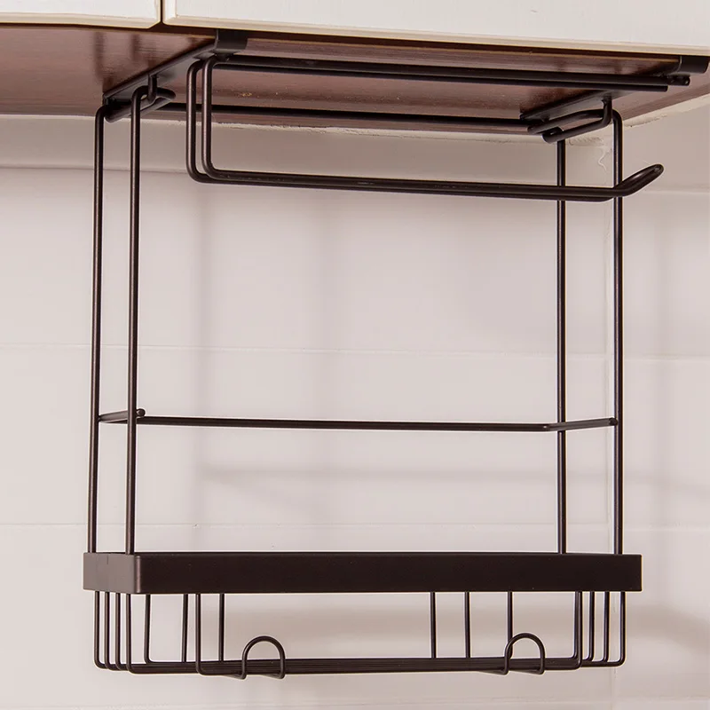 ORZ органайзер для кухонного шкафа полка бумажное полотенце приправа Органайзер