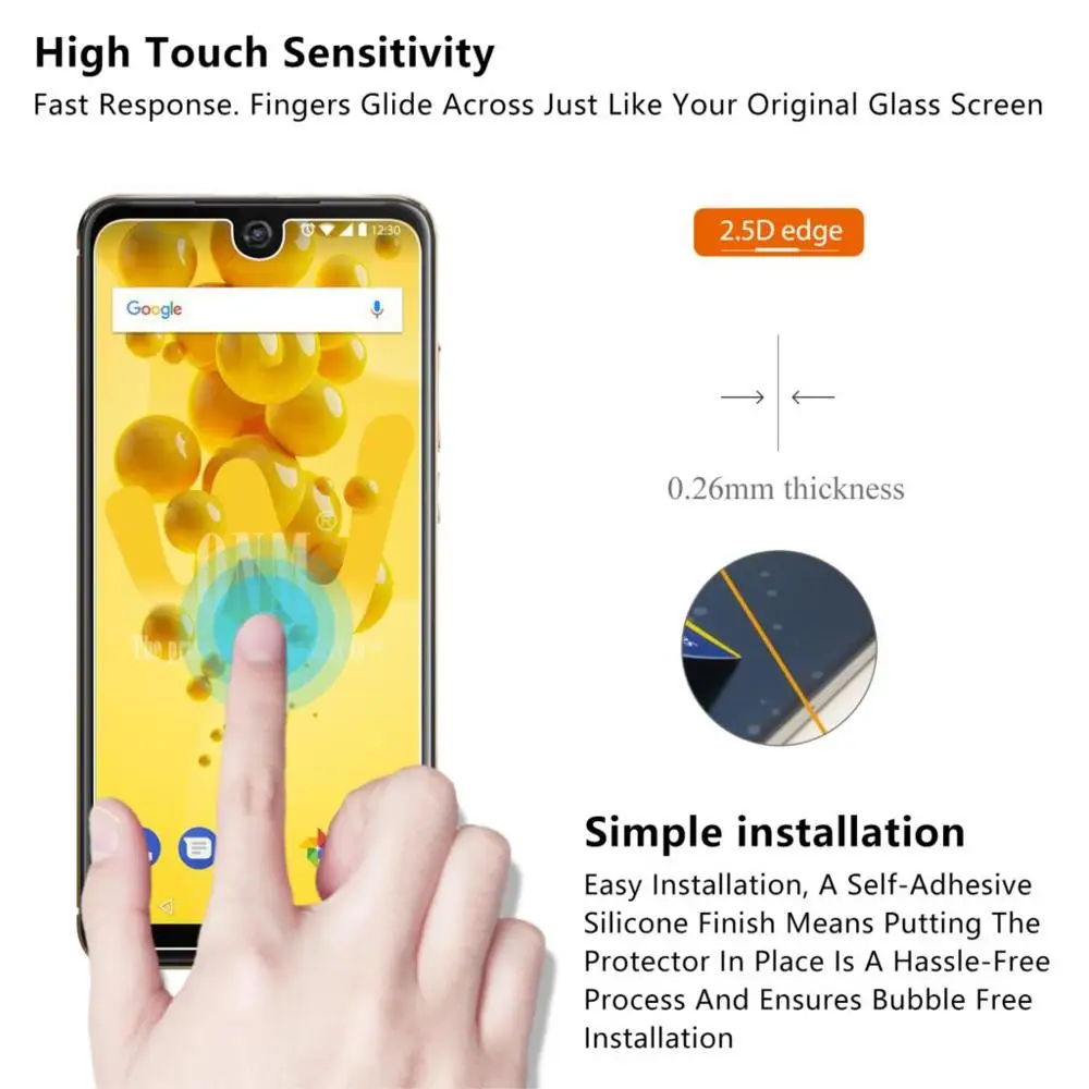 

Tempered Glass For Wiko View 4 View 4 lite Glass Screen Protector 2.5D Premium Tempered Glass Wiko View Protective Film