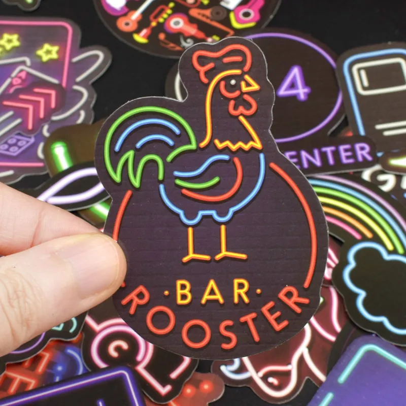 50 шт. водонепроницаемые виниловые наклейки для велосипеда скутера автомобиля