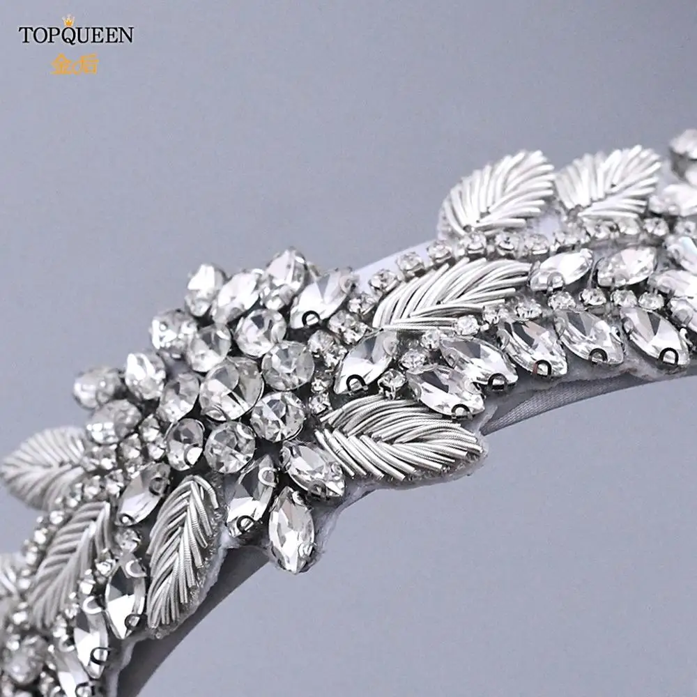 

TOPQUEEN Elegant Vintage Headbands Hair Accessories Bridal Headwear New Dance Show Catwalk Shiny Baroque Headpiece S373-F