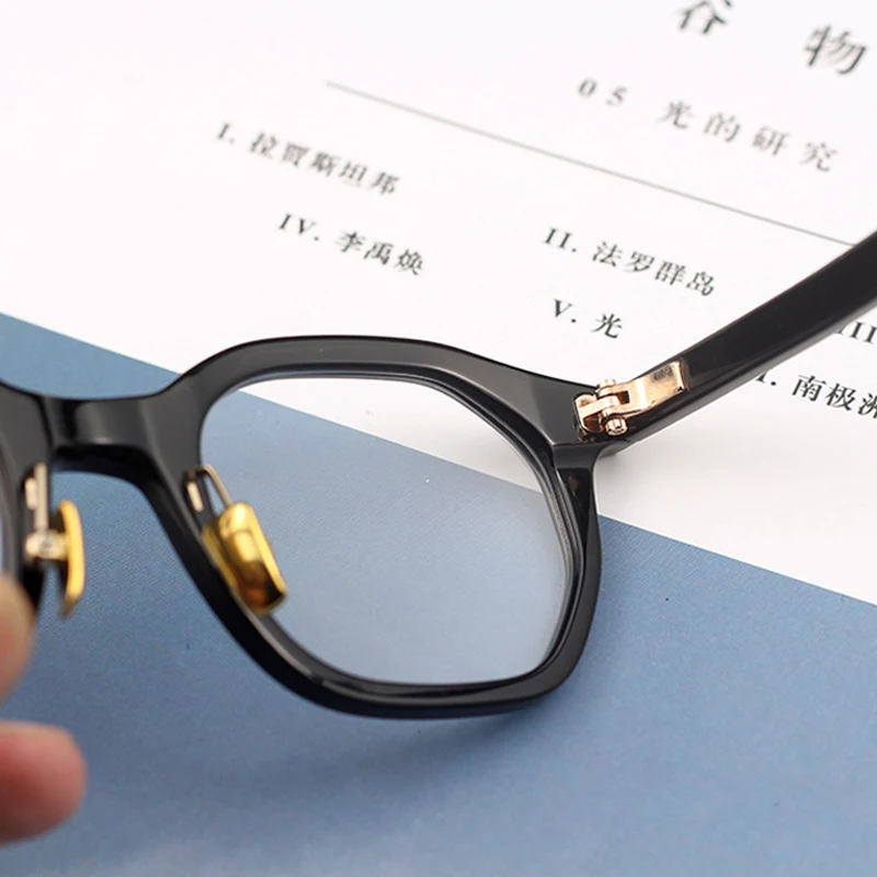 

2020 New Acetate Glasses Frame Men Women Vintage Luxury Brand Myopia Prescription Optical Eyeglasses Frame Man Retro Eyewear