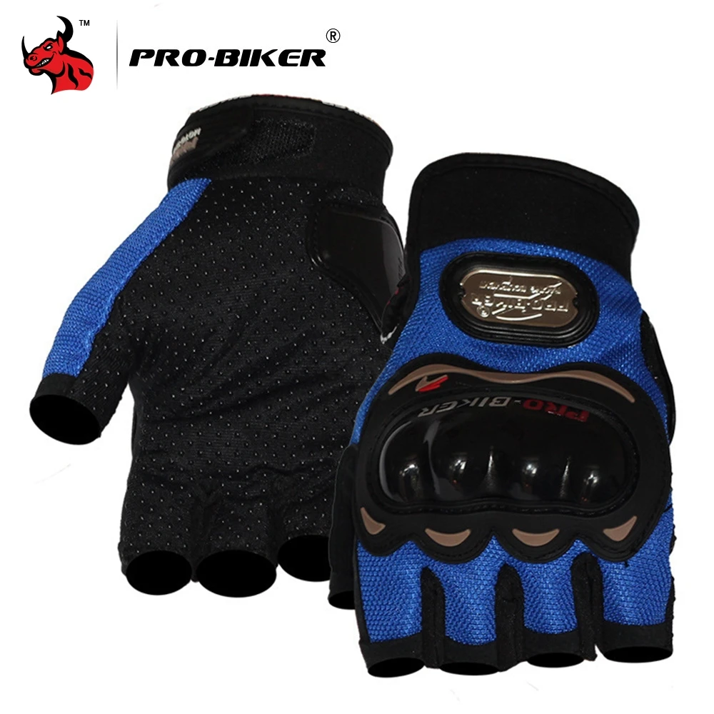 

Мотоциклетные Перчатки PRO-BIKER Guantes, перчатки для езды на мотоцикле и велосипеде, дышащие, на полпальца, летние