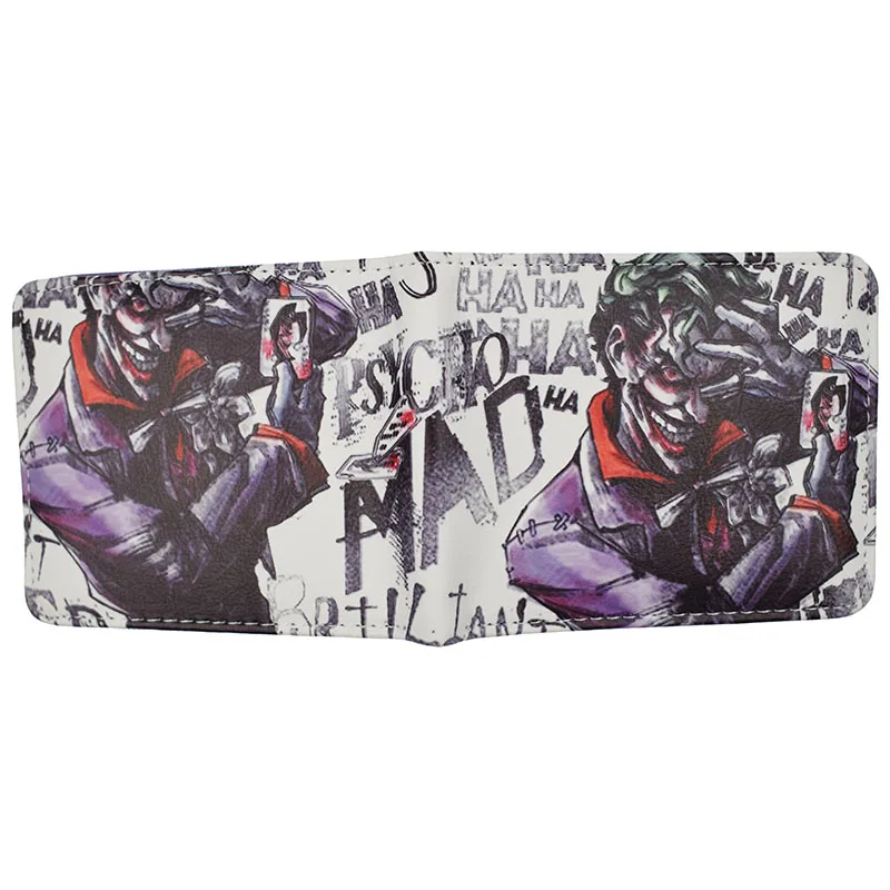 DC Joker кошелек высокого качества HAHAHA PU короткий кошельки для монет|Мужские