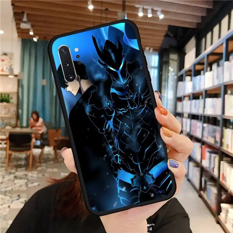 

anime solo leveling Phone Case for samsung galaxy a51 a52 a71 a50 a12 a72 a21s a70 s21 s20 fe s10 note 20 10 ultra plus coque