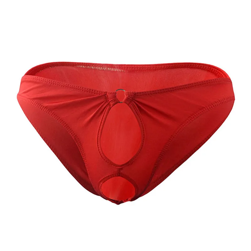 Сексуальное нижнее белье с двумя отверстиями для геев эротические мужские трусы