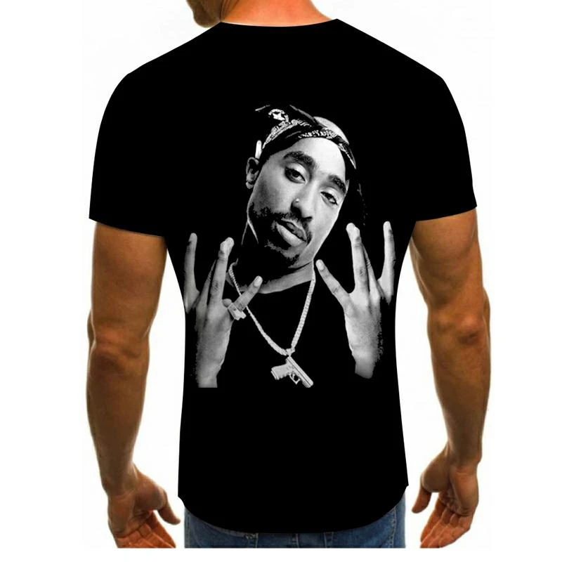 

Skull T-shirt Brand Punk Style Finger Skull 3D T-shirt Men's Top Hip Hop 3D Printing Skull Punisher T-shirt