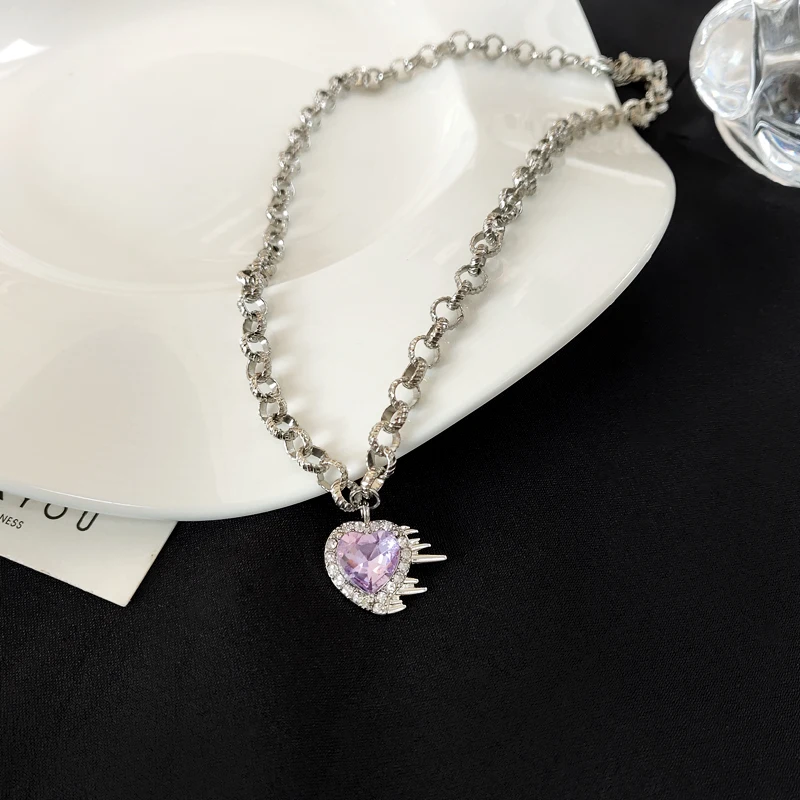 Современные ювелирные изделия фиолетовое искусственное ожерелье популярный