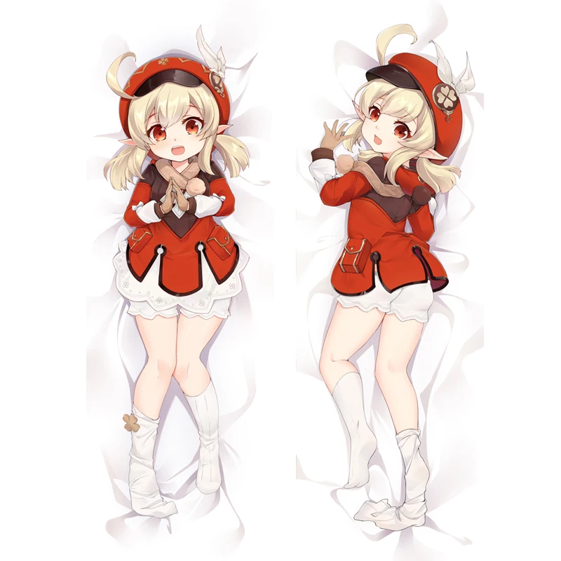 

Hot Manga Genshin Impact Key Roles klee anime Dakimakura Body Pillow Cse Cover