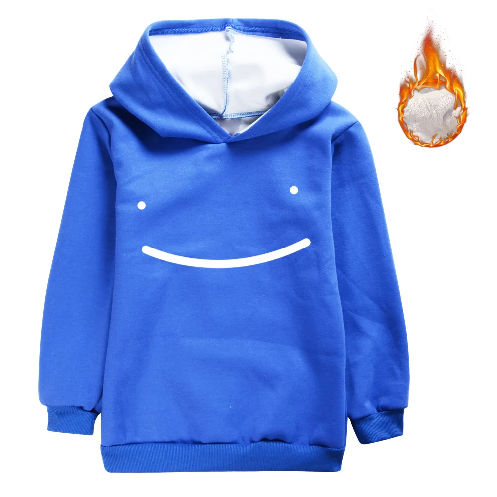 

Winter dreamwastaken Velvet Sweatshirts Hoodies Teenager Thick Fashion Outwear Boy Girl Warm Cartoon Printd Pullover