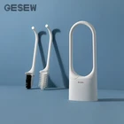 Новая нейлоновая щетка для унитаза GESEW из термопластичной резины, Настенная или напольная щетка для чистки, инструмент для очистки, наборы аксессуаров для ванной комнаты