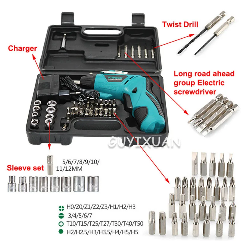 Беспроводные дрели Мощность инструменты Двойной Скорость 4 8 V электрическая