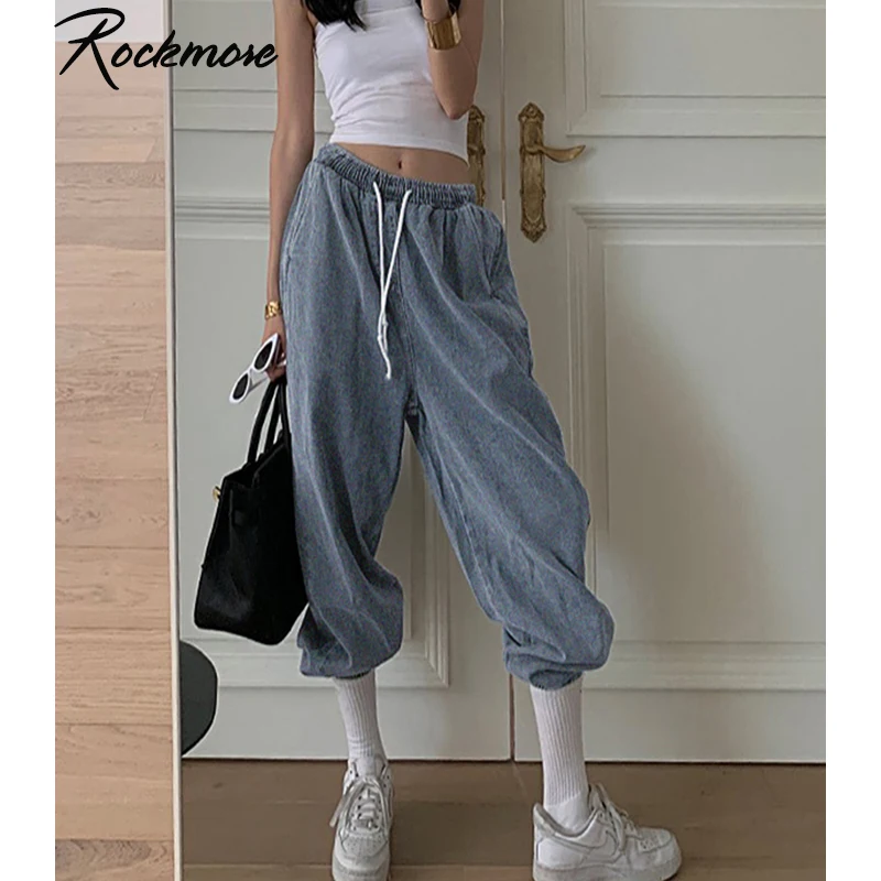 Женские винтажные джинсы с высокой талией Rockmore свободные брюки-карандаш