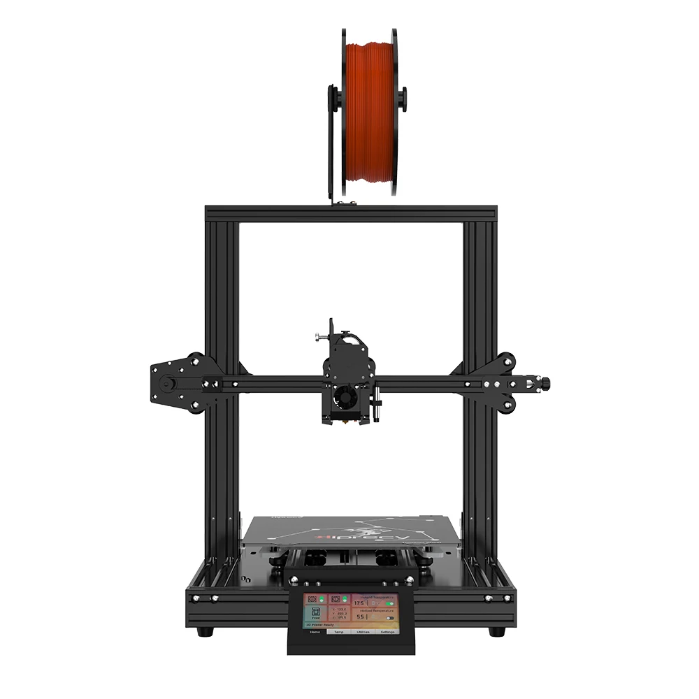 Verkauf Hiprecy LEO 3D Drucker Magnetische Heatbed ALLE Metall Drucker 230x220x260mm I3 DIY KIT Brutstätte Dual Z-achse TFT Bildschirm