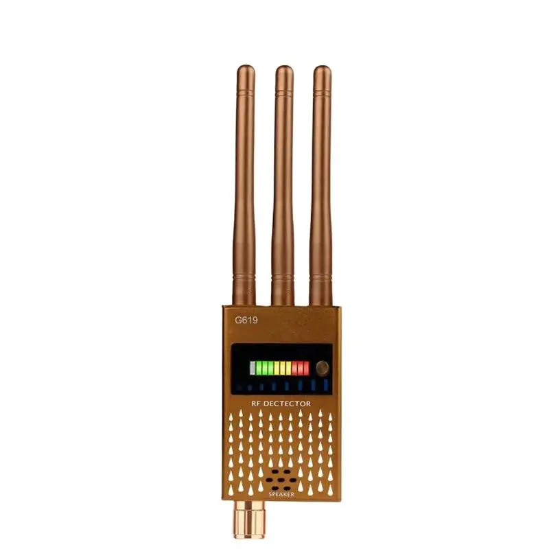 

619 Anti-Spy Detector Radiation RF Wireless Spy Finder Sensitive Bug Sweeper for Hidden Bug GSM Monitor Scanner 5.8G