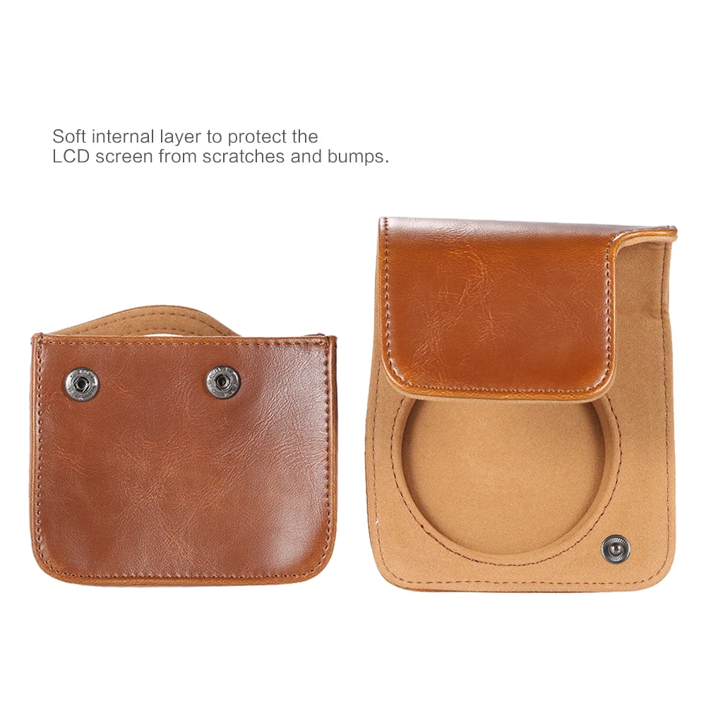 Классическая винтажная кожаная сумка для камеры защитный чехол Fujifilm Instax Mini 8 + 9 s